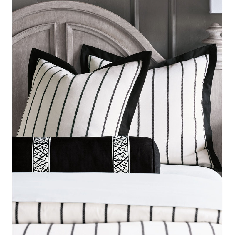 Vadoma Modern Contemporary Linen Striped Comforter Queen Comforter
